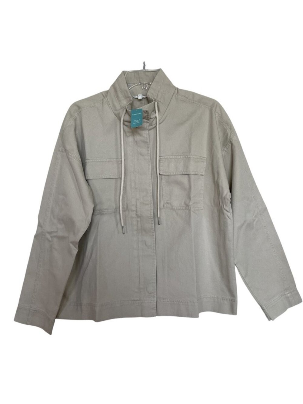 Maurices Jacket Womens Size Large Beige Utility Long Sleeve